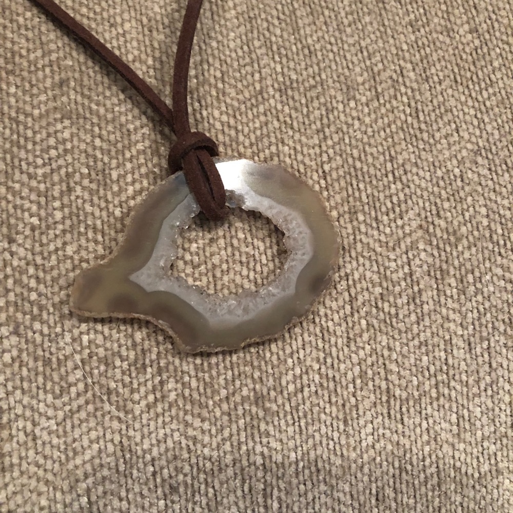 Boutique leather necklace
